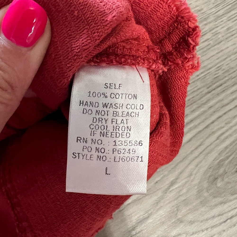 Boutique brand corduroy cropped jacket size L - Picture 5 of 6
